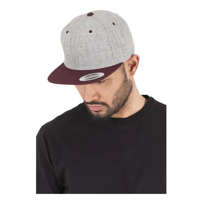 Urban Classics Classic Snapback 2-Tone h.grey/maroon