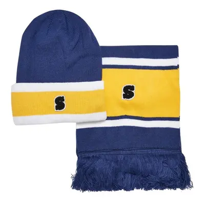 Urban Classics College Team Package Beanie and Scarf spaceblue/californiayellow/wht