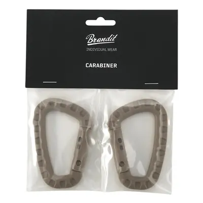 Brandit Carabiner 2 Pack camel