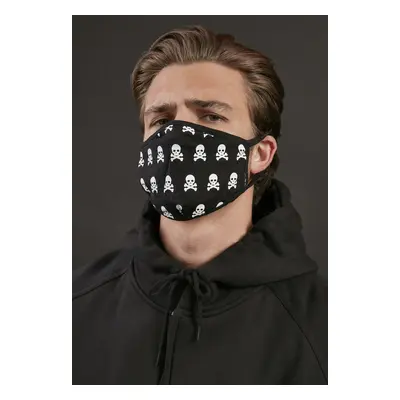 Mr. Tee Skull Face Mask 2-Pack black/white