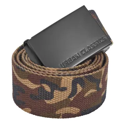 Urban Classics Canvas Belts woodcamo/blk