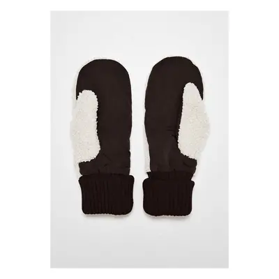 Urban Classics Nylon Sherpa Gloves black/offwhite