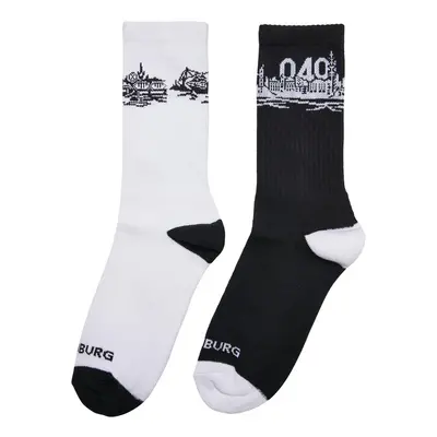 Mr. Tee Major City 040 Socks 2-Pack black/white