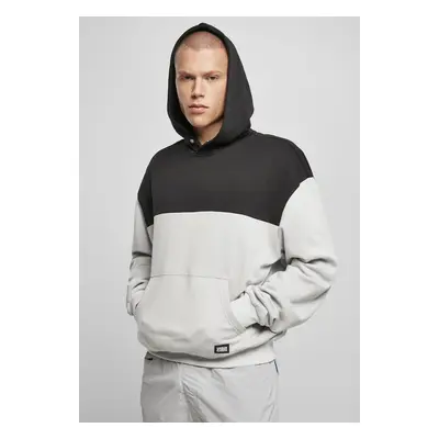 Urban Classics Upper Block Hoody lightasphalt/black