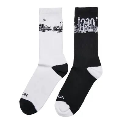 Mr. Tee Major City 030 Socks 2-Pack black/white