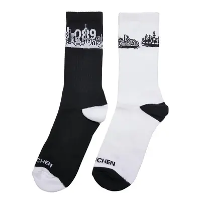 Mr. Tee Major City 089 Socks 2-Pack black/white