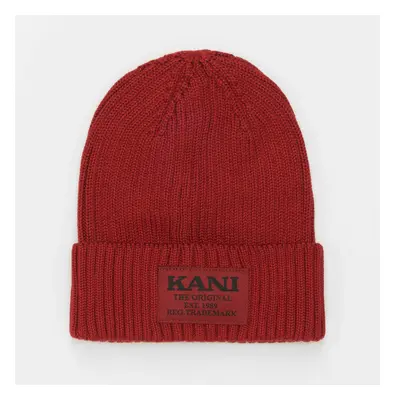 Téli sapka Karl Kani Woven Retro Classic Beanie Red