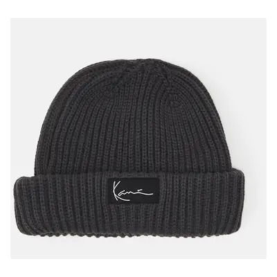 Téli sapka Karl Kani Signature Fisherman Beanie Anthracite