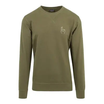 Mr. Tee Easy Sign Crewneck olive