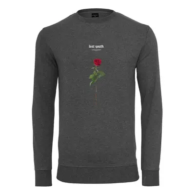 Mr. Tee Lost Youth Rose Crewneck charcoal