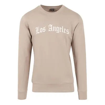 Mr. Tee Los Angeles Wording Crewneck darksand