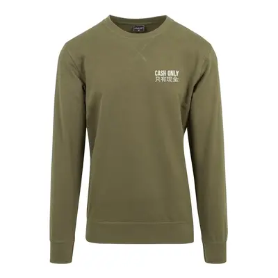 Mr. Tee Cash Only Crewneck olive