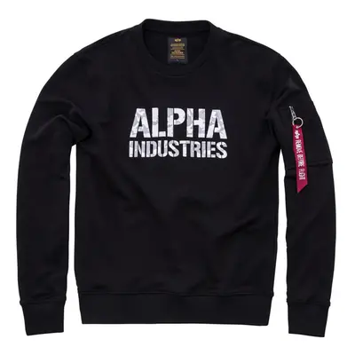 Férfi pulóver Alpha Industries Camo Print Sweat Black