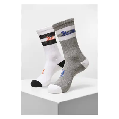 Mr. Tee Heaven Hell Socks 2-Pack grey/white