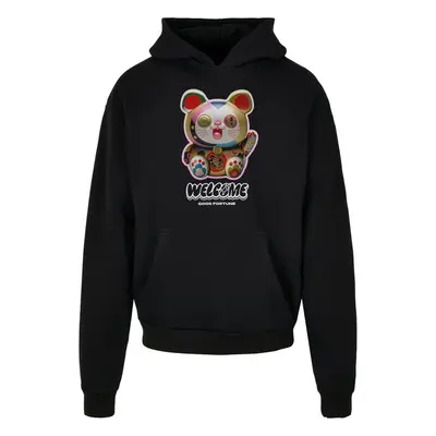 Mr. Tee Welcome Cat Ulrta Heavy Oversize Hoodie black