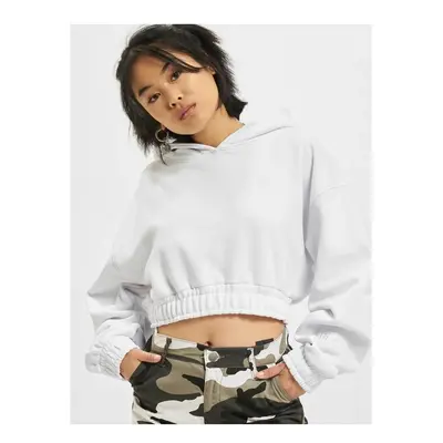 DEF Cropped Hoody white