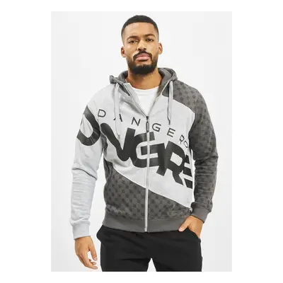 Dangerous DNGRS DNGRS Veli Zip Hoody grey melange/black