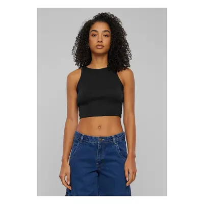 Urban Classics Ladies Organic Cropped Rib Top black