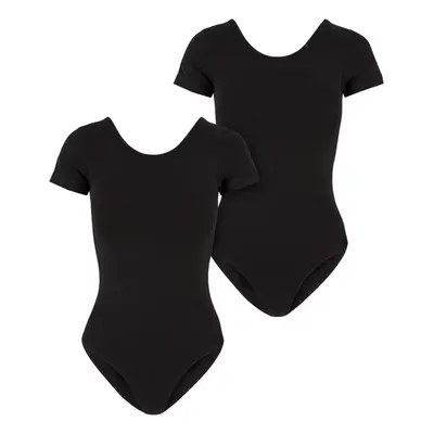 Urban Classics Ladies Organic Stretch Jersey Body 2-Pack black+black