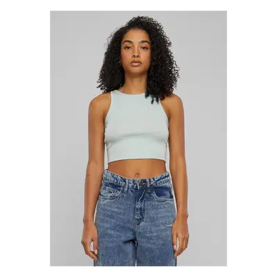 Urban Classics Ladies Organic Cropped Rib Top frostmint