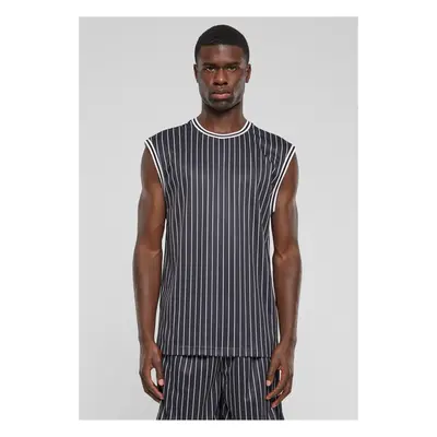 Urban Classics Striped Mesh Tanktop black/white