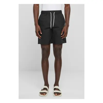 Urban Classics Basic Seersucker Shorts black