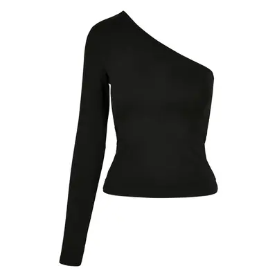 Urban Classics Ladies Asymmetric Longsleeve black