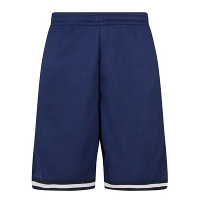 Urban Classics Stripes Mesh Shorts darkblue/black/white