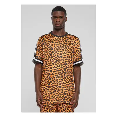 Urban Classics Oversized Mesh AOP Tee orangeleopard