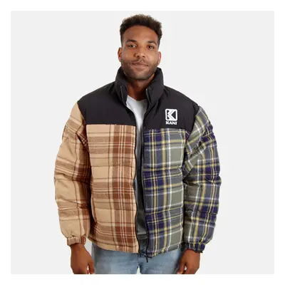 Téli kabát Karl kani OG Flannel Block Puffer Jacket multicolor