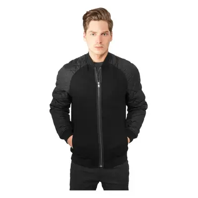 Urban Classics Diamond Nylon Wool Jacket blk/blk