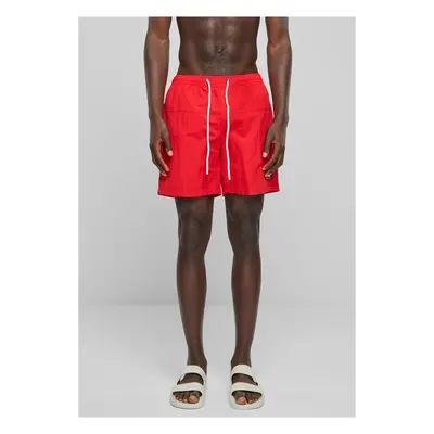 Urban Classics Block Swim Shorts cityred