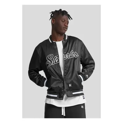 Starter Satin College Jacket black