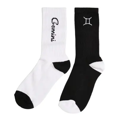 Mr. Tee Zodiac Socks 2-Pack black/white gemini