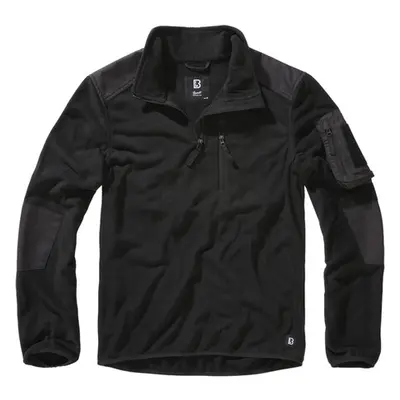 Brandit Fleece Troyer Ripstop black