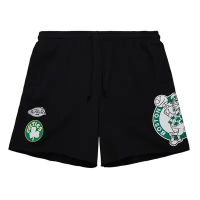 Mitchell & Ness shorts Boston Celtics Postgame Fleece Shorts Vintage Logo black