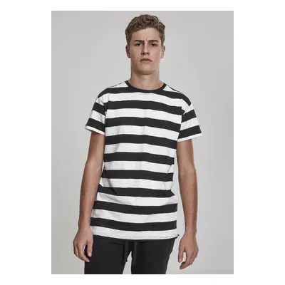 Urban Classics Block Stripe Tee blk/wht