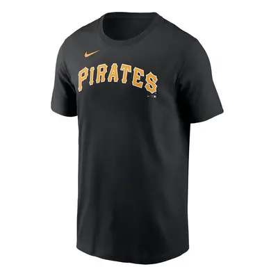 Nike T-shirt Men's Fuse Wordmark Cotton Tee Pittsburgh Pirates black