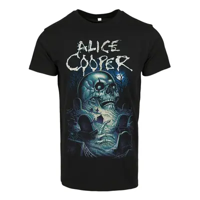 Mr. Tee Alice Cooper Graveyard Blue Tee black