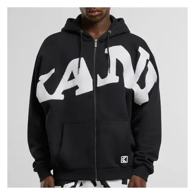 Pulcsi Karl Kani Wavy Retro OS Full Zip Hoodie Black