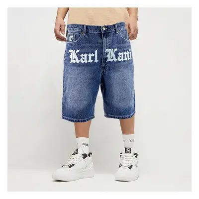 Rovid nadrág Karl Kani OG Old English Denim Shorts Blue