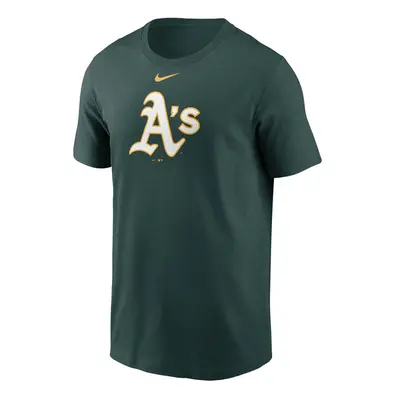 Nike T-shirt Men's Fuse Large Logo Cotton Tee Oakland Athletics pro green