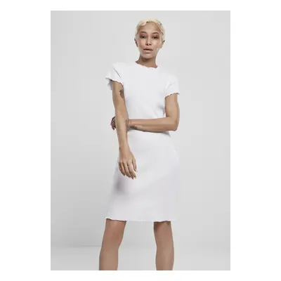 Urban Classics Ladies Rib Tee Dress white