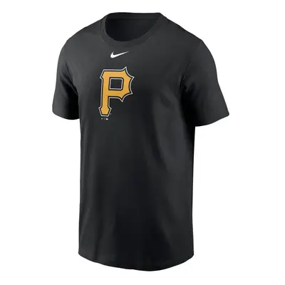 Nike T-shirt Men's Fuse Large Logo Cotton Tee Pittsburgh Pirates black