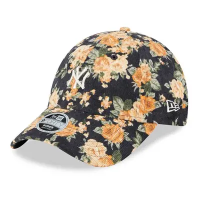 Női Sapka New Era 9Forty WMNS MLB Floral Cord NY Yankees Cap Black Orange