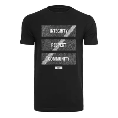 Mr. Tee Footballs Coming Home Integrity, Respect, Community Tee black