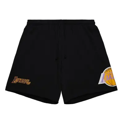 Mitchell & Ness shorts Los Angeles Lakers Postgame Fleece Shorts Vintage Logo black