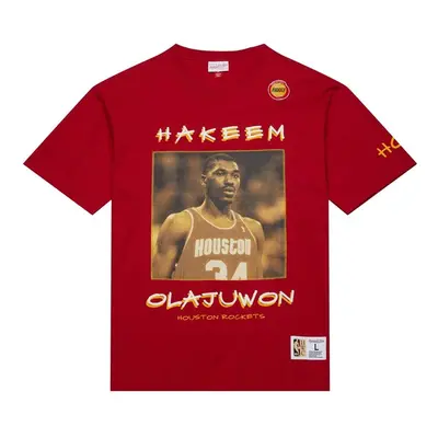 Mitchell & Ness T-shirt Heavyweight Premium Player Tee Vintage Logo Houston Rockets red