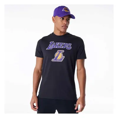 Férfi póló New Era LA Lakers NBA Regular T-Shirt Black