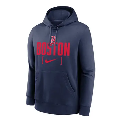 Nike Sweatshirt Men's MLB Club Slack Fleece Hood Boston Red Sox midnight navy